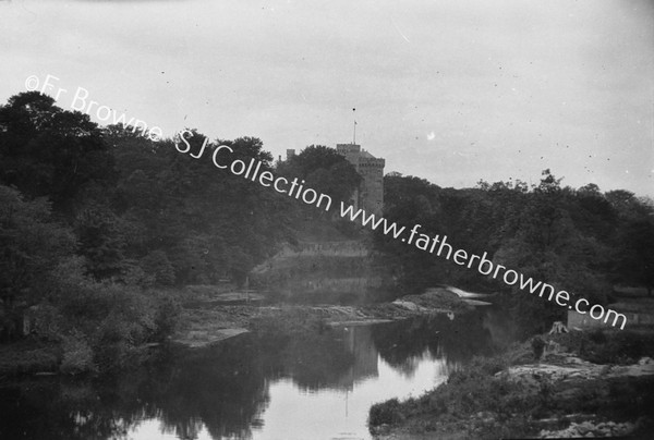 CASTLE AND RIVER FROM STATION WITH TELEPHOTO